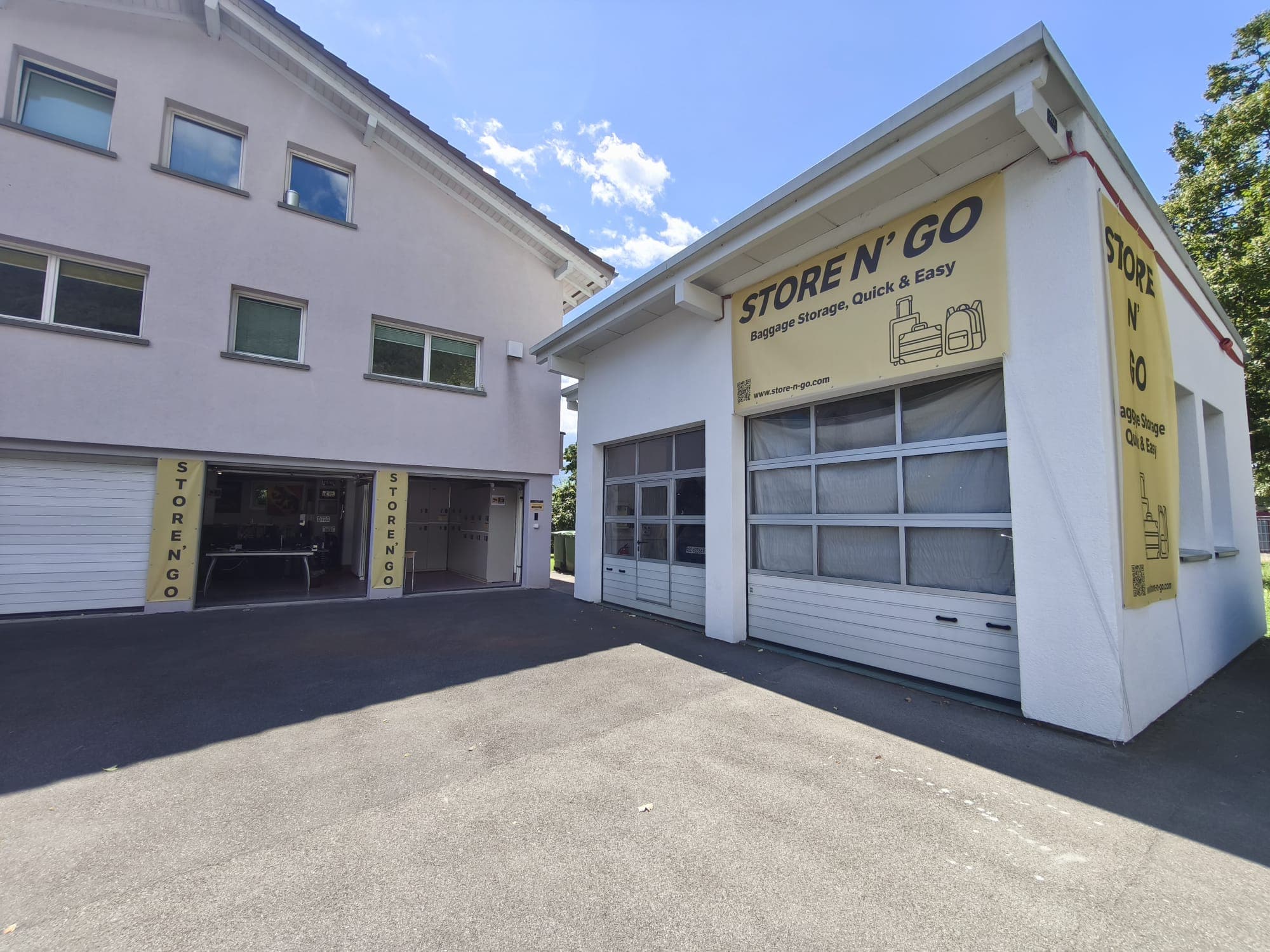 Store N' Go building on Untere Bönigstrasse, 2 minutes from Interlaken Ost